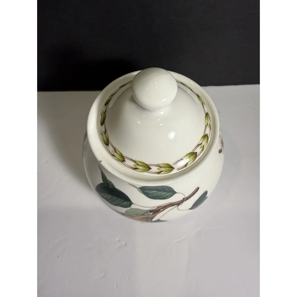 Queen's Hookers Fruit Fine Bone China Lidded Sugar Bowl Royal Horticultural Pear
